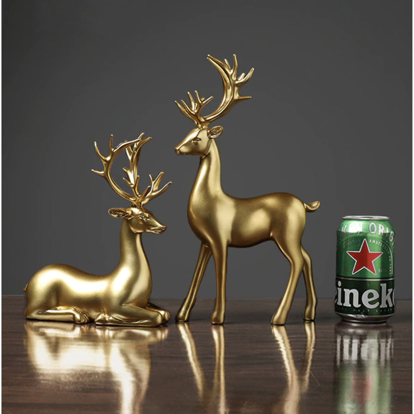 Gold Stag & Hirsch Skulpturen