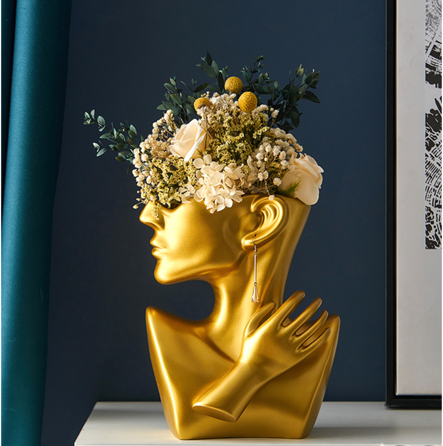 Gold Profile Vases