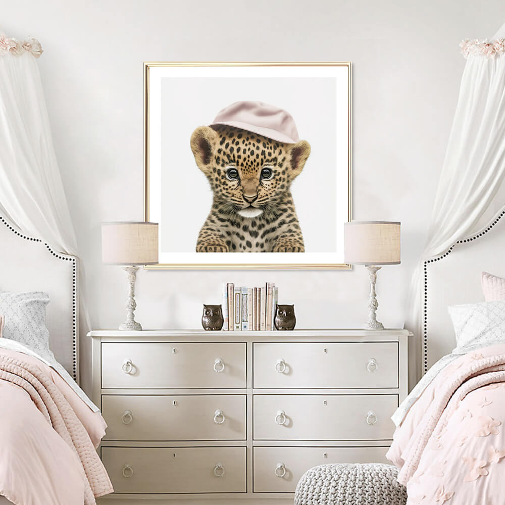 Leopard Cub (C) kunsttrykk