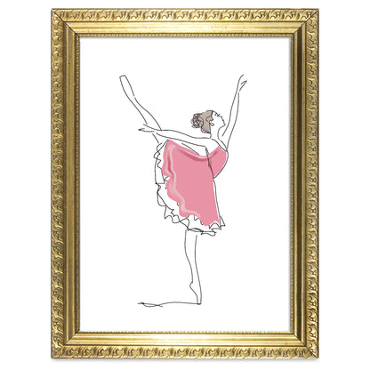 Tanzende Ballerina-Kunstdruck