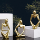 Thinker Gold Sculpture's
