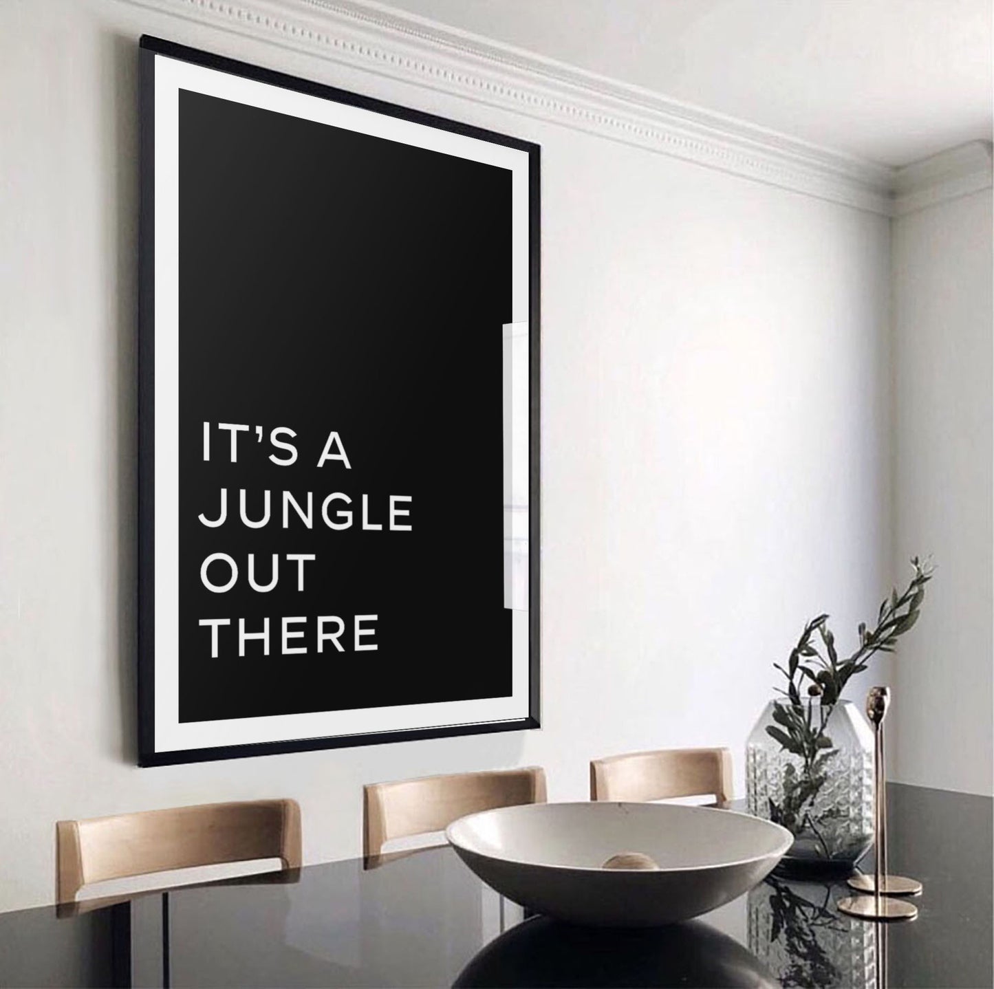 Typographie de la jungle Impression artistique