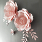 Peony Pink Flower Wall Sticker Decals 