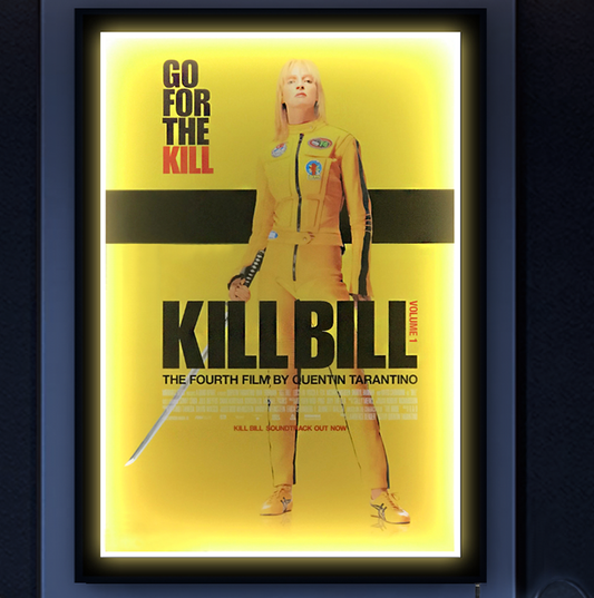 Kill Bill - Vol 1 - LED bakgrunnsbelyst filminnrammet kunst