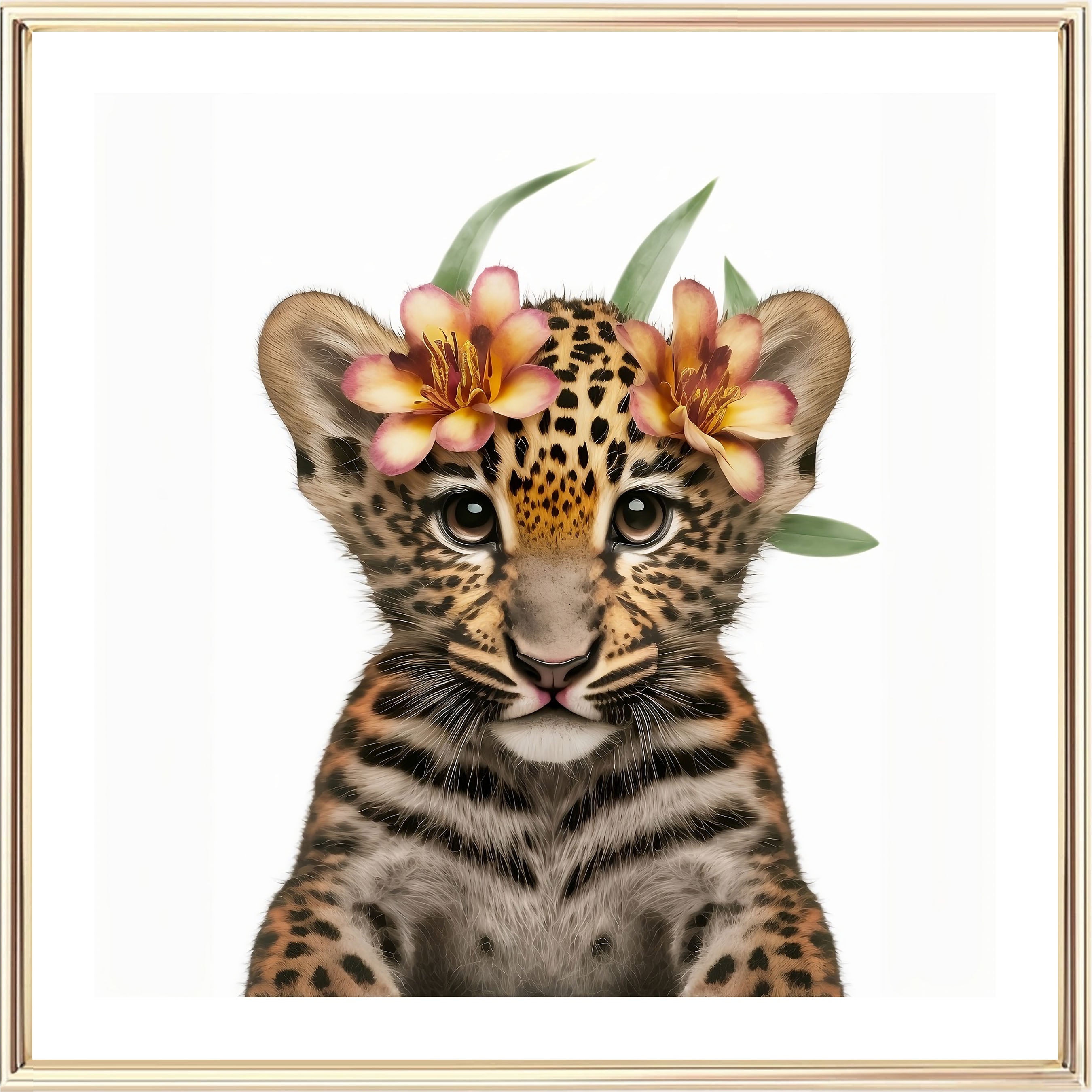 Cub Prints Leopard Cub (B) Art Print | Museum-Quality Poster | Nursery & Kids Room ...