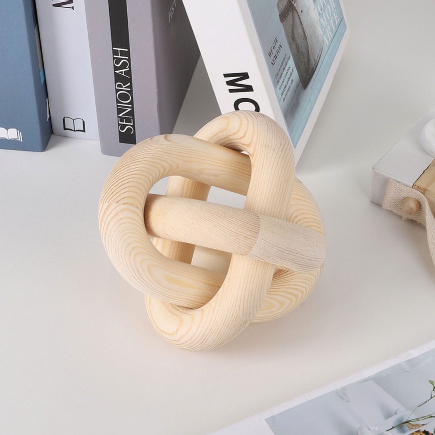 Boho Wooden Knot Sculpture - 2 Colours