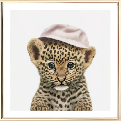 Stampa artistica del cucciolo di leopardo (C).
