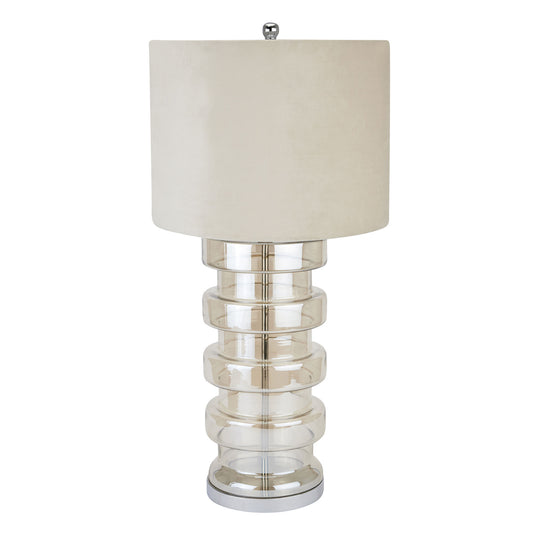 Adonis Metallic Glass Table Lamp