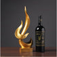 Golden Flame Sculpture