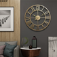 Gold or Bronze Skeleton Wall Clock - Jasmine and Jade Interiors