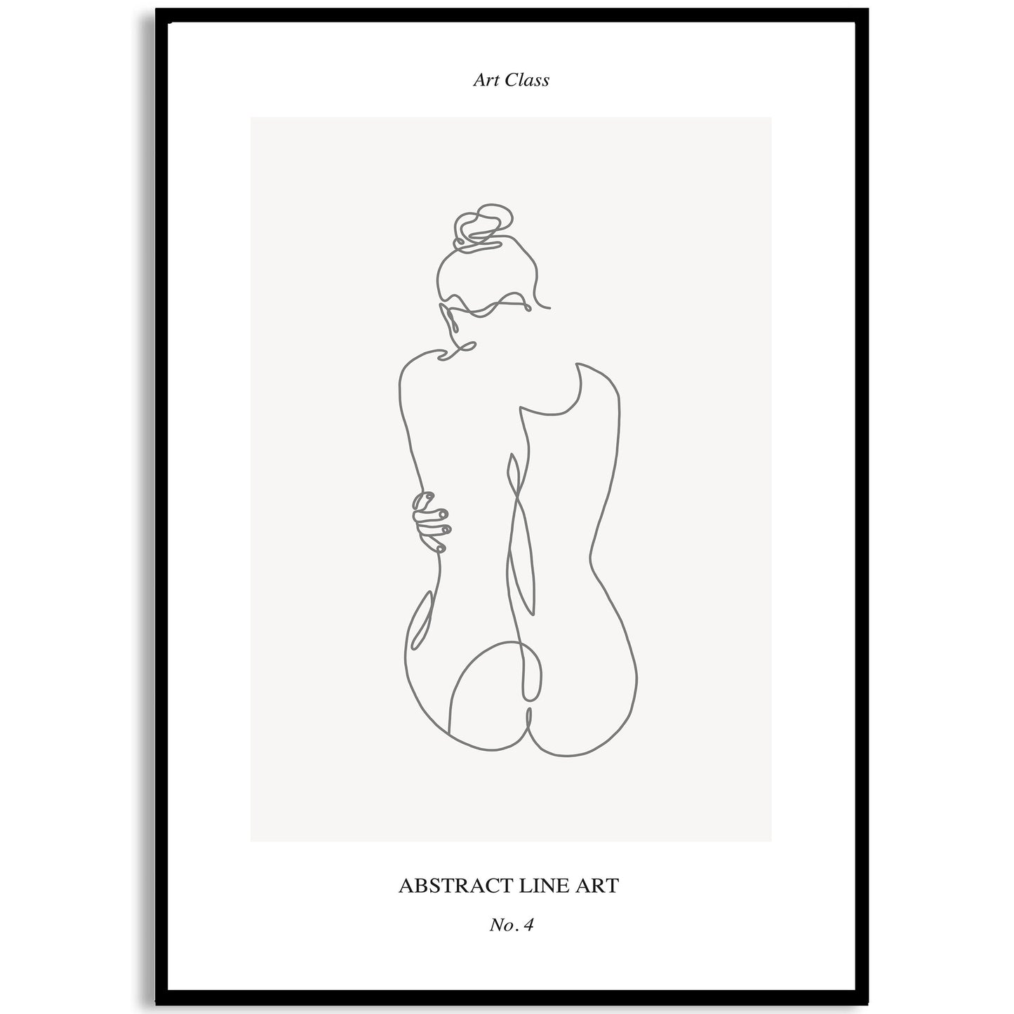 Stampa artistica di una donna nuda