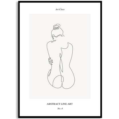 Stampa artistica di una donna nuda