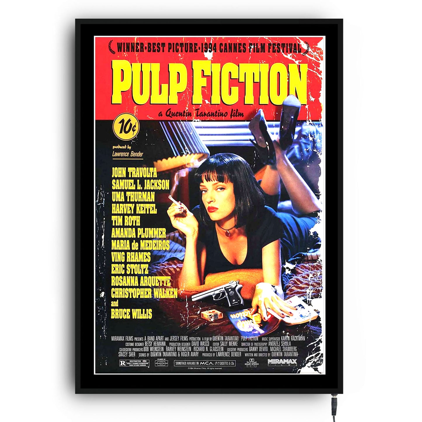 Pulp Fiction LED Movie Framed Art