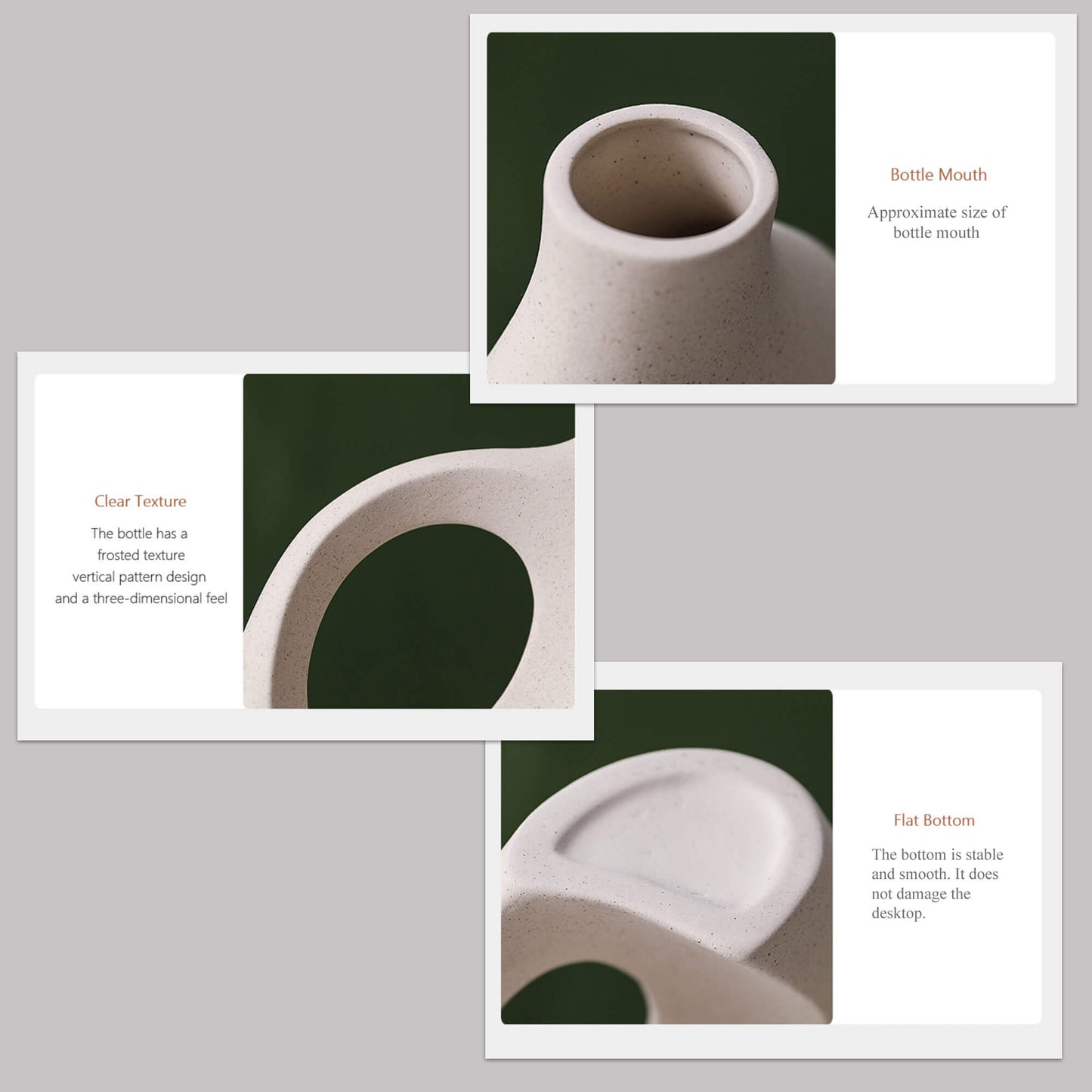 Boho Ceramic Hug Vases (Pair)