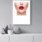 Couture Collection: Ruby Lips Fashion Art Print