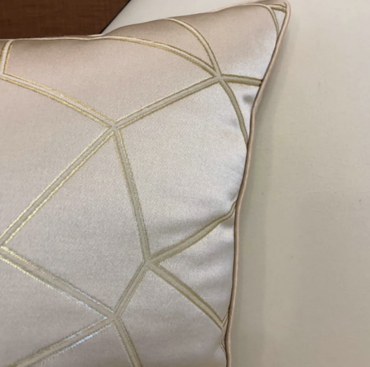 Geometric Shimmer Cushion