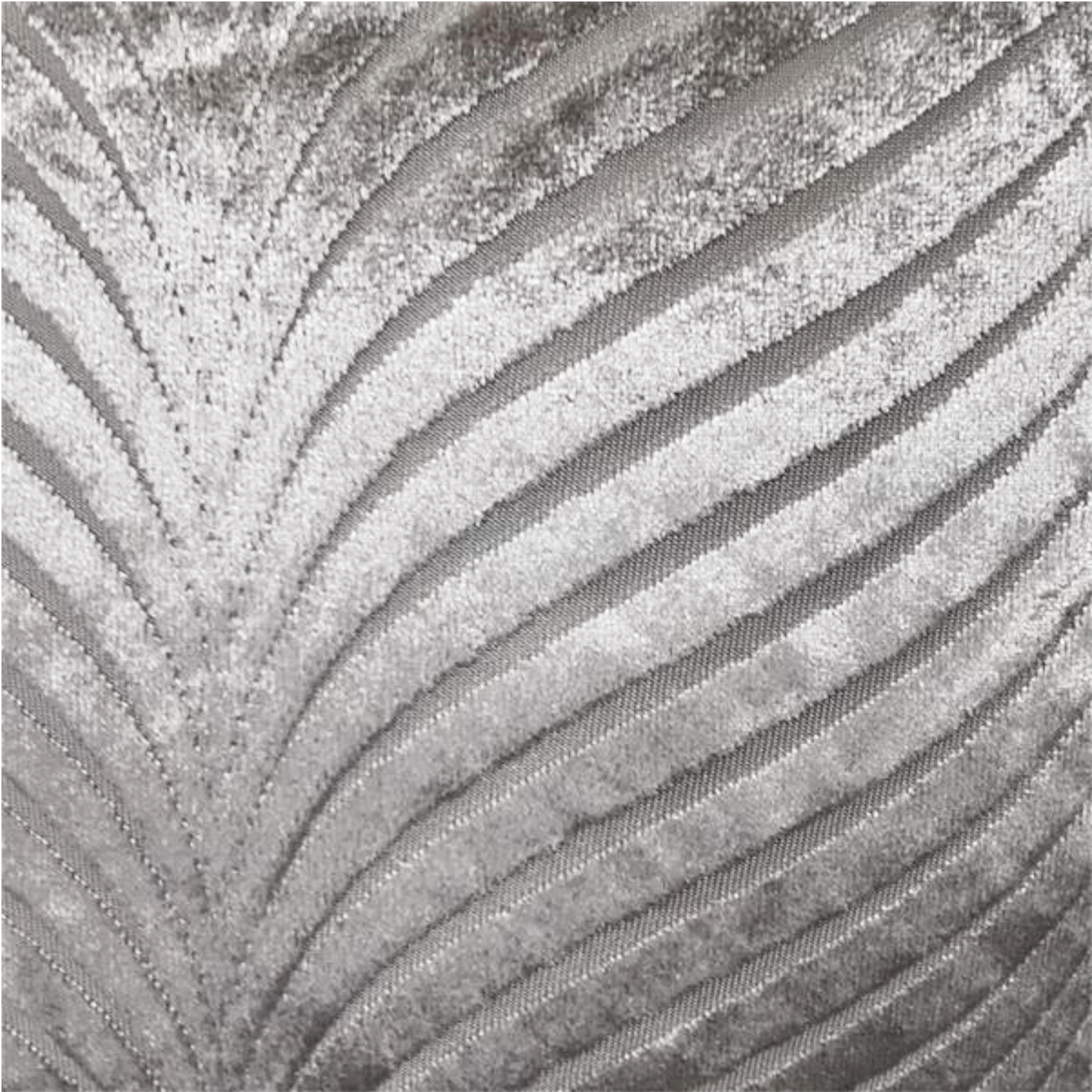 Coussin Feuille de Velours Taupe de Luxe - 43 x 43 cm