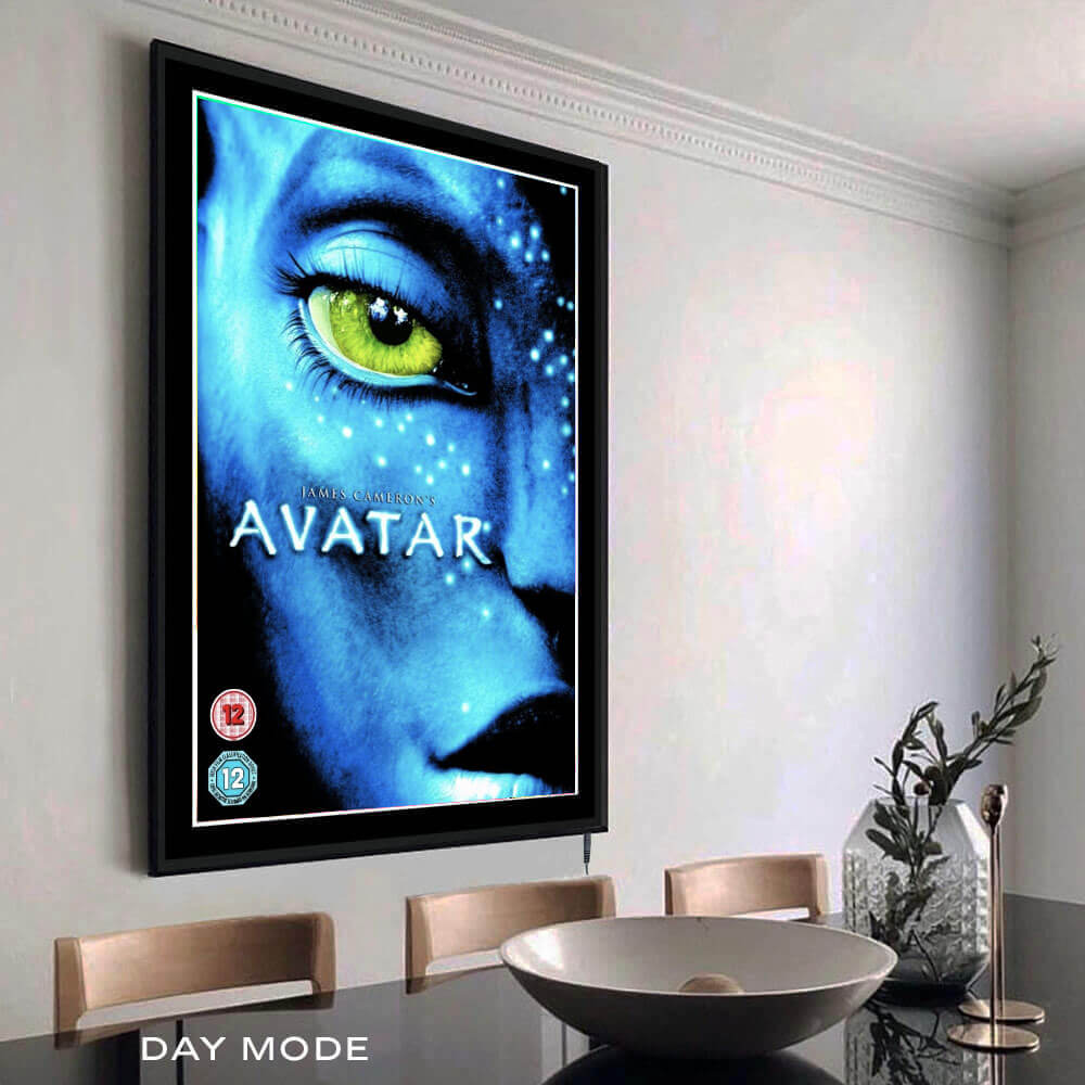 Avatar iluminado retroiluminado LED enmarcado arte de la película