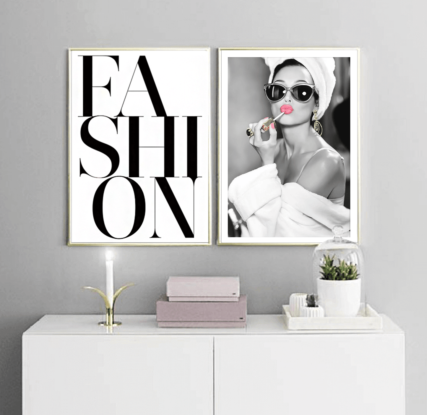 Couture Collection: Fashion Text Art Print