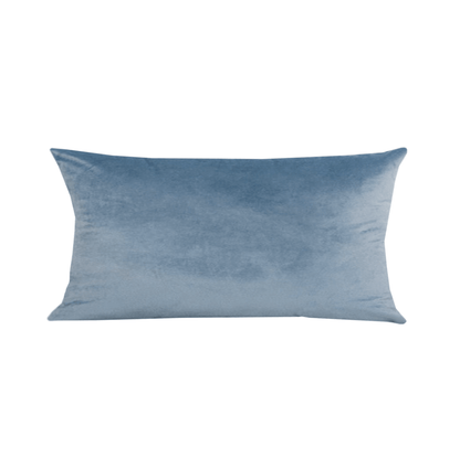 Cuscino in velluto di lusso - blu nebbioso